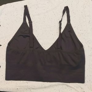 Harper Wilde Rib Triangle Lounge Bra M charcoal